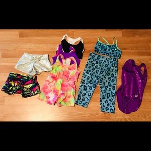 Lot of girls XS-S gymnastics wear .